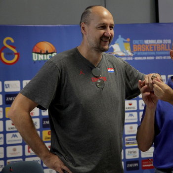 Dino Radja appearance during the 3rd Crete International Basketball Tournament