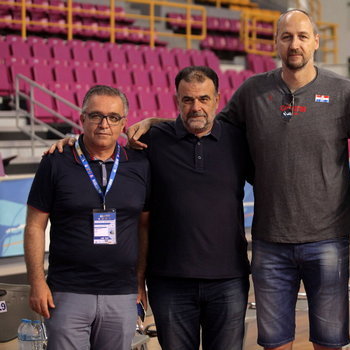 Dino Radja appearance during the 3rd Crete International Basketball Tournament